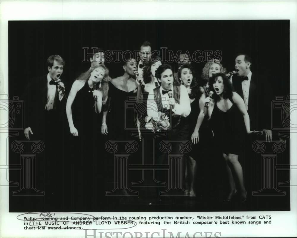 Press Photo Walter Keeling and Company &quot;Cats&quot; &quot;The Music of Andrew Lloyd Webber&quot; - Historic Images