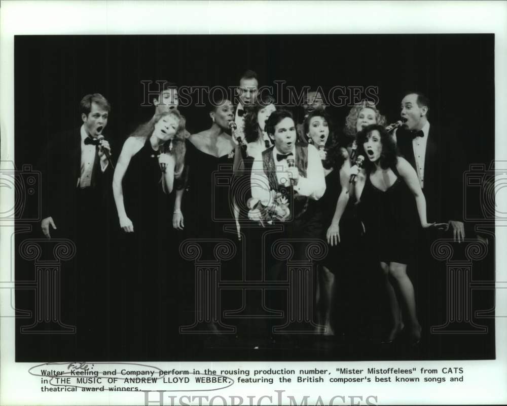 Press Photo Walter Keeling and Company "Cats" "The Music of Andrew Lloyd Webber" - Historic Images