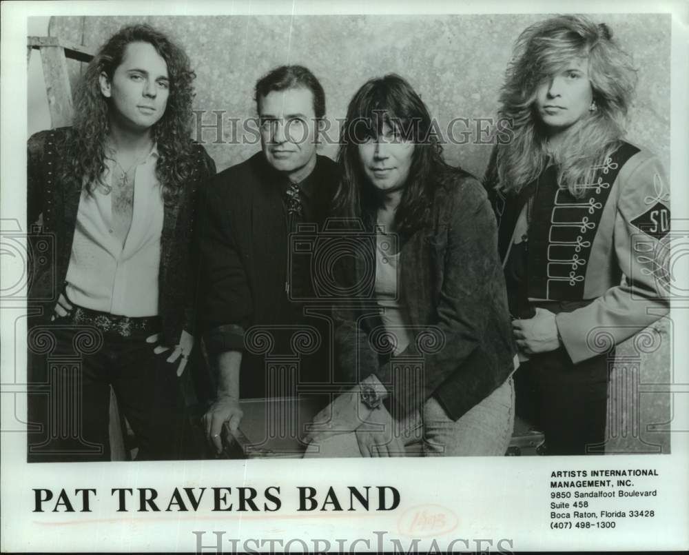 1993 Four members of the Pat Travers Band, Entertainers - Historic Images