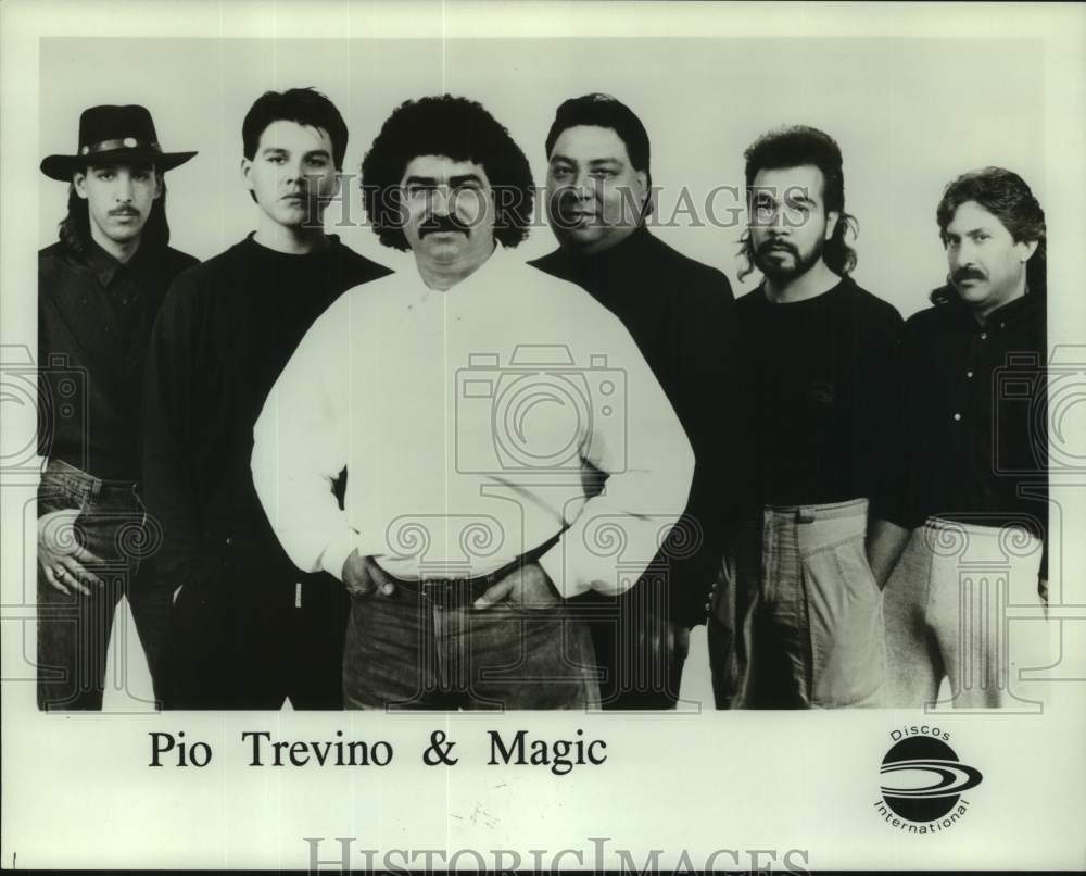 Six members of the band Pio Trevino &amp; Magic - Historic Images