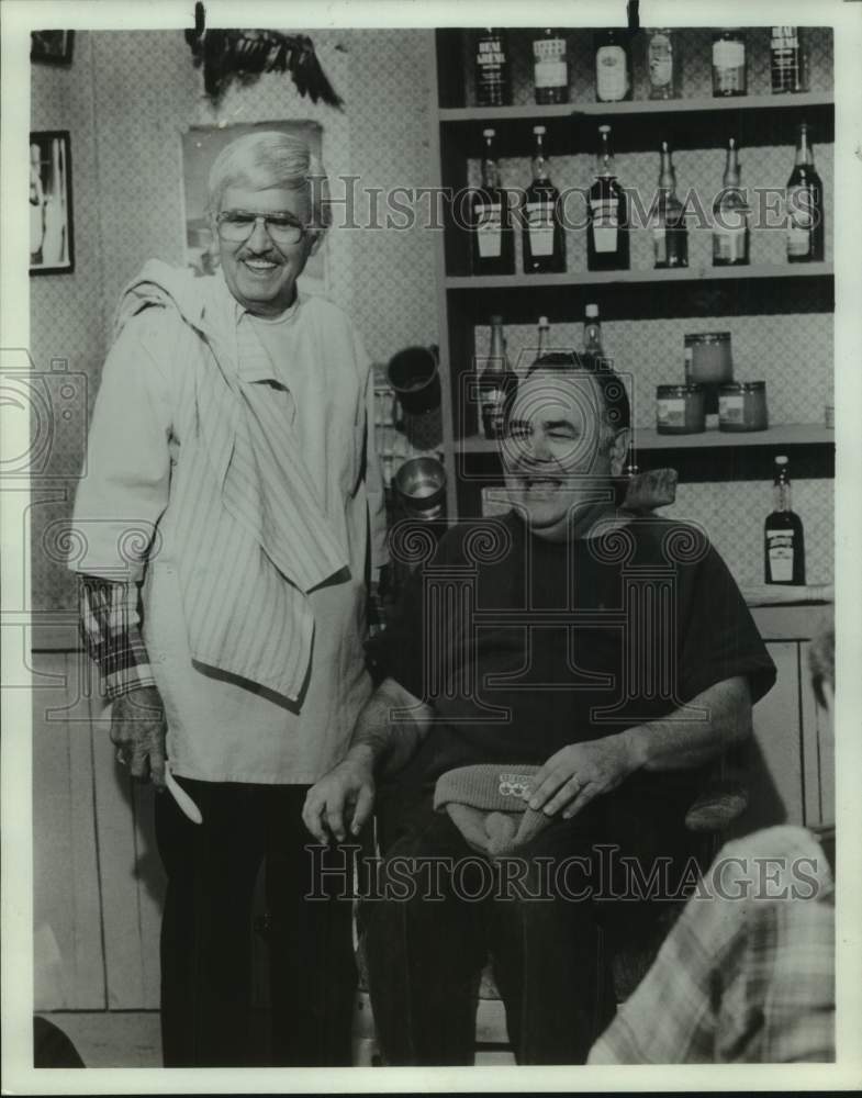 1983 Press Photo Archie Campbell and Jonathan Winters on Hee Haw - Historic Images