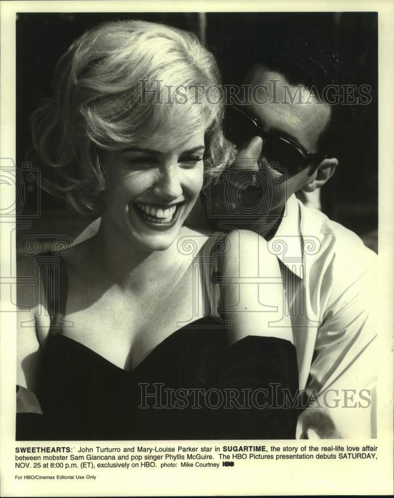 1997 Press Photo Actors John Turturro and Mary-Louise Parker in &quot;Sugartime&quot; - Historic Images