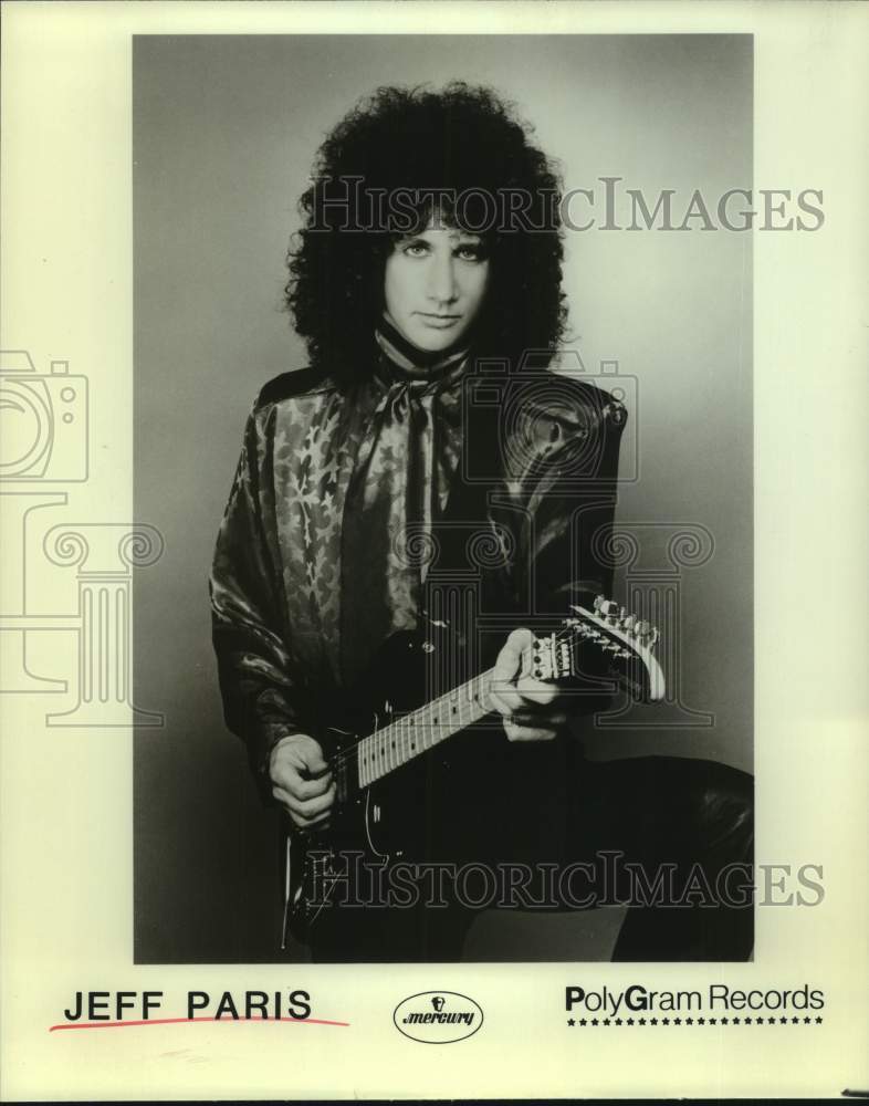 Press Photo Jeff Paris, hard rock-heavy metal singer and musician. - Historic Images