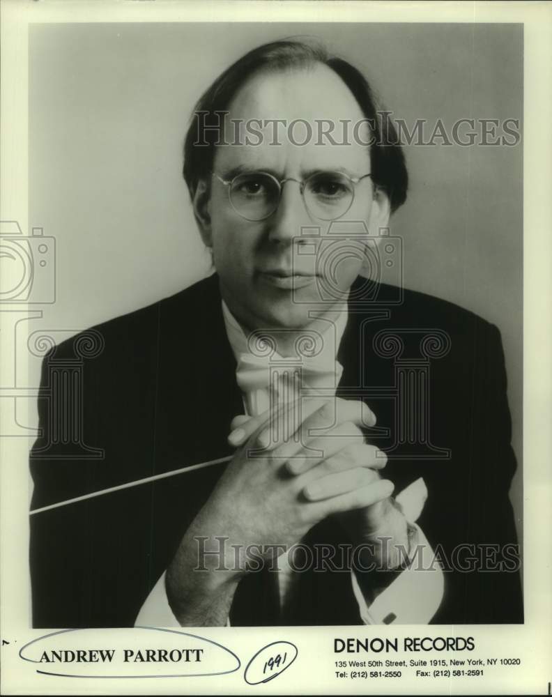 1991 Press Photo Conductor Andrew Parrott - Historic Images