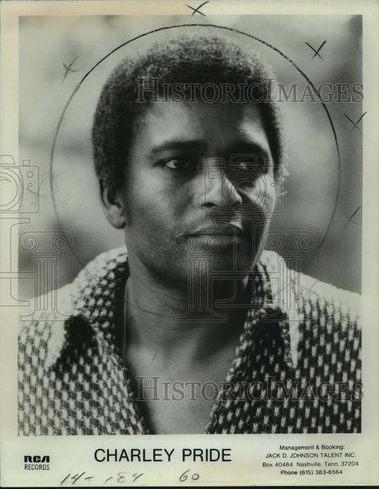 1973 Press Photo Charley Pride, country singer, songwriter and musician. - Historic Images