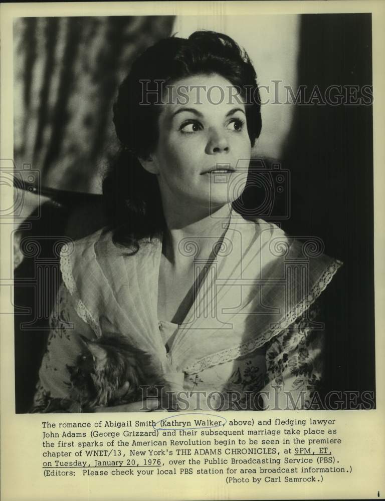 1976 Actress Kathryn Walker in &quot;The Adams Chronicles&quot; Movie - Historic Images