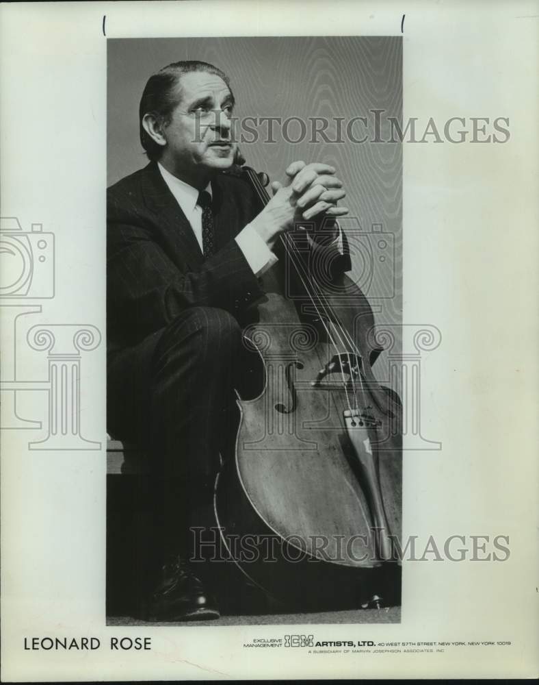 1980 Press Photo Musician Leonard Rose - Historic Images