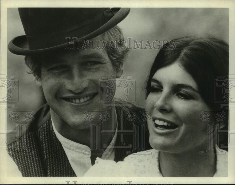 Katharine Ross, Actress with Actor in closeup - Historic Images