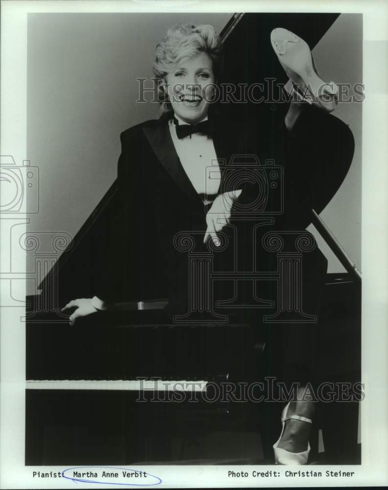 1987 Press Photo Pianist Martha Anne Verbit - Historic Images