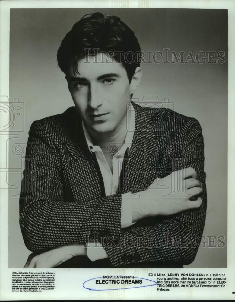 1994 Press Photo Actor Lenny Von Dohlen in "Electric Dreams" movie - Historic Images