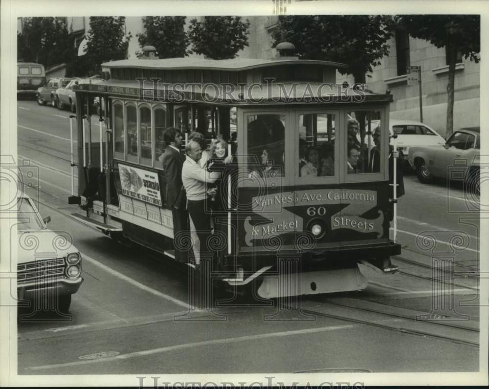 Press Photo Actors Dick Van Patten, Betty Buckley in "Eight is Enough" on ABC-TV - Historic Images