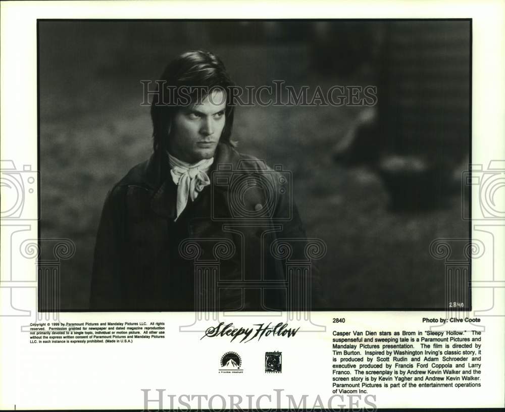 1999 Press Photo Casper Van Dien stars in Sleepy Hollow. - Historic Images