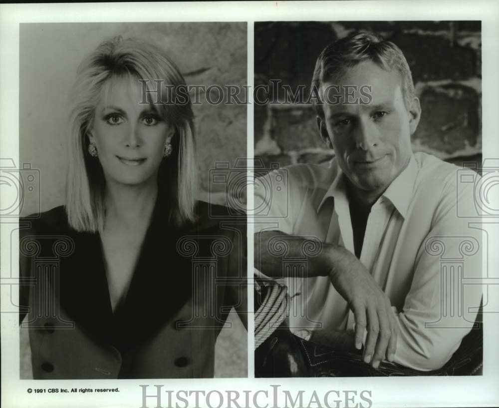 1991 Press Photo CBS Television Actors - Historic Images