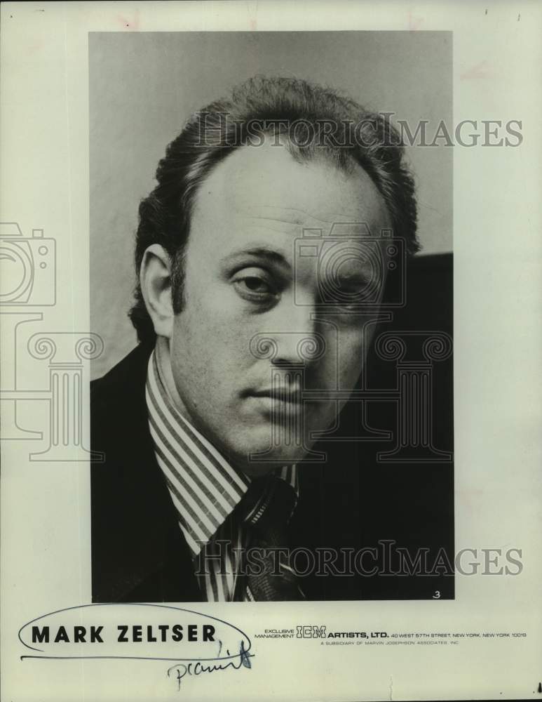 1978 Press Photo Pianist Mark Zeltser - Historic Images