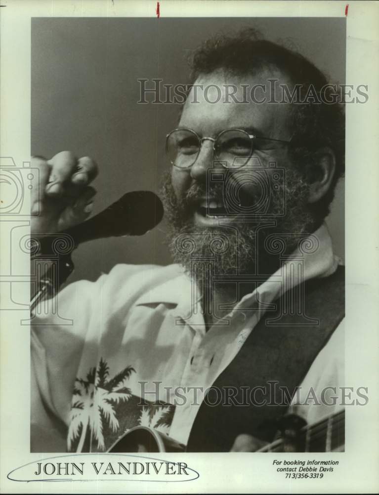 Press Photo Musician John Vandiver - Historic Images