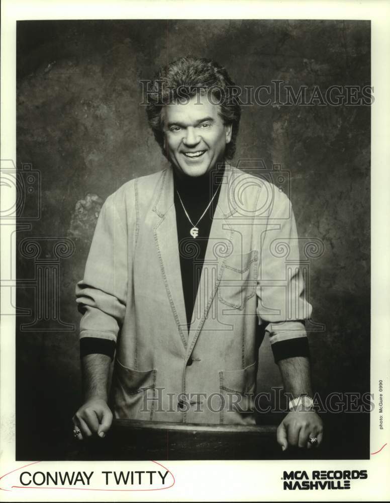 Press Photo Singer Conway Twitty - Historic Images