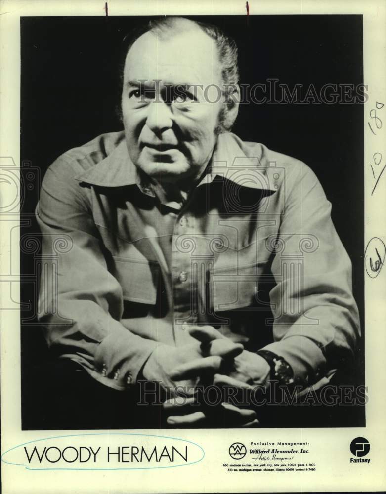 1975 Press Photo Jazz Musician Woody Herman - Historic Images