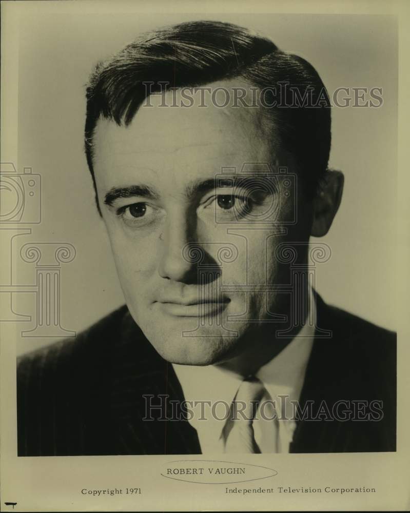 1971 Press Photo Robert Vaughn, American stage, film and television actor. - Historic Images