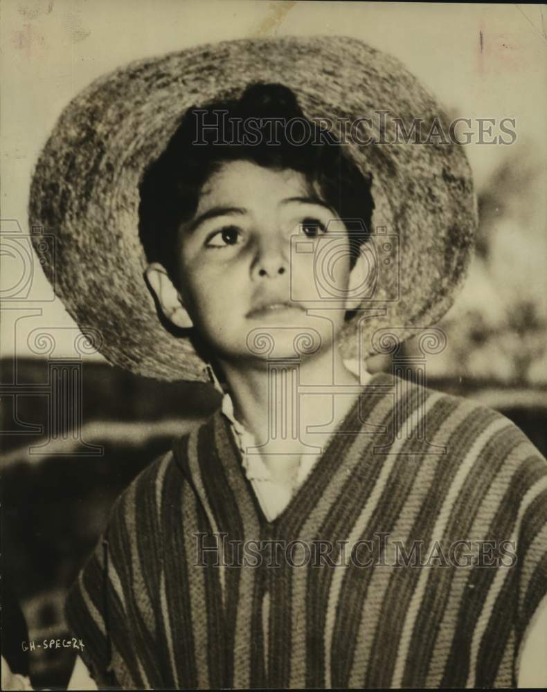Press Photo Andres Velazques stars in The Littlest Outlaw. - Historic Images