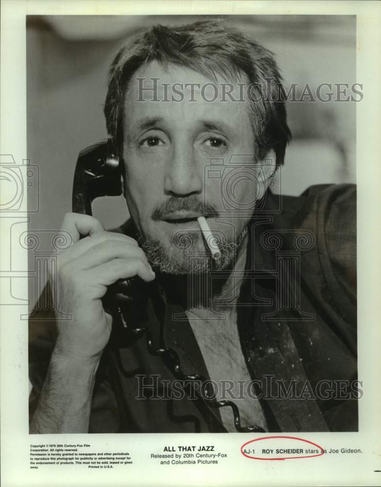 1979 Press Photo Actor Roy Scheider as Joe Gideon in Movie &quot;All That Jazz&quot; - Historic Images