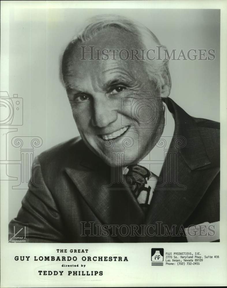 Press Photo Guy Lombardo Orchestra Director Teddy Phillips - Historic Images
