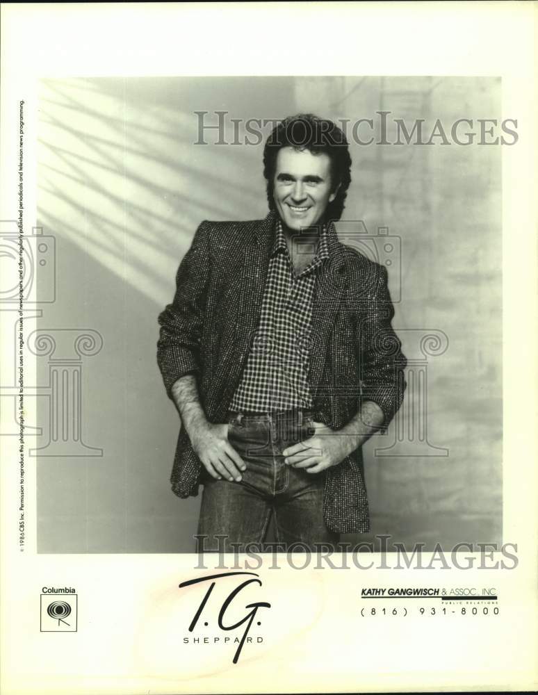 Press Photo Singer T.G. Sheppard - Historic Images