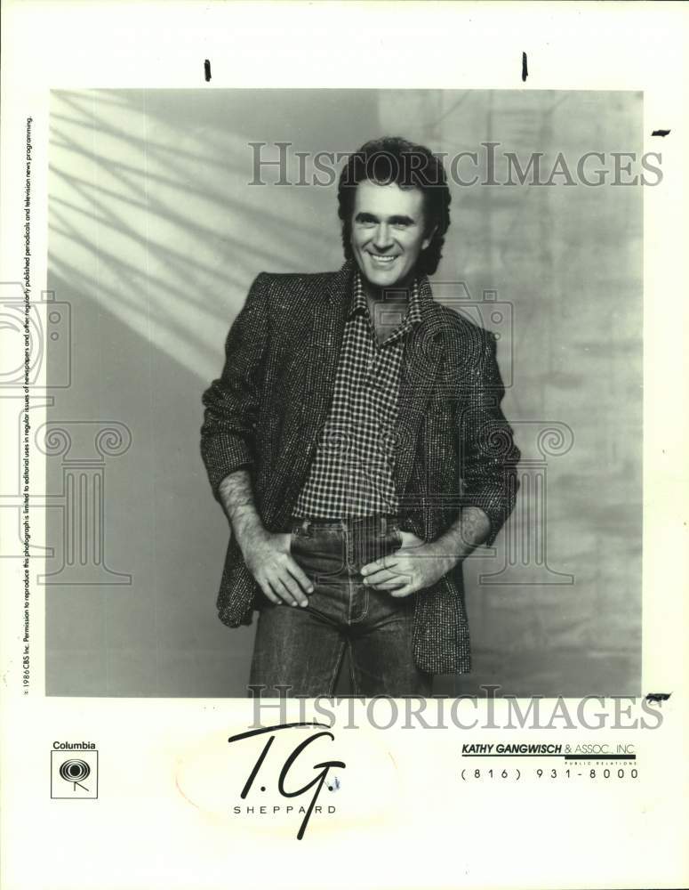 1986 Press Photo Singer T.G. Sheppard - Historic Images