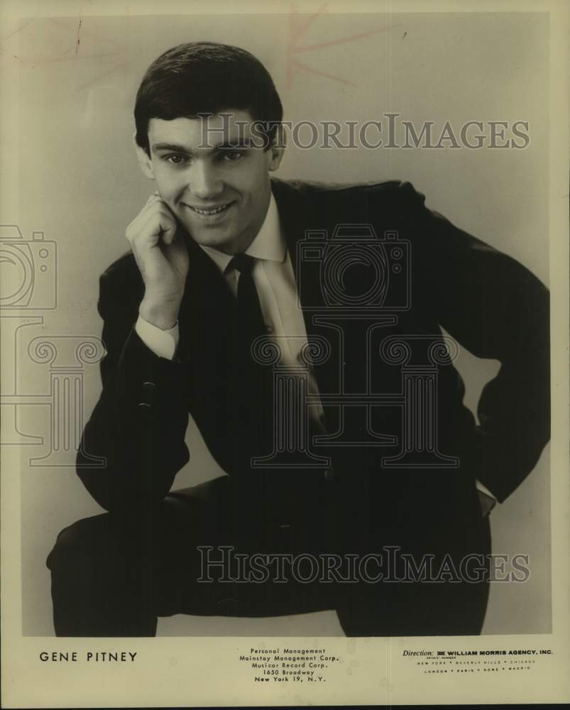 Press Photo Singer Gene Pitney - Historic Images