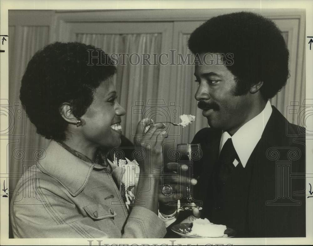 Press Photo Joan Pringle, Don Mitchell, Actors - Historic Images
