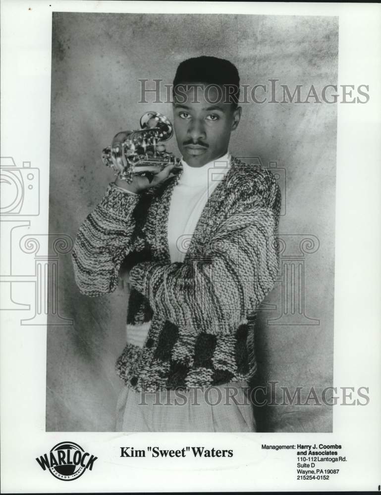 Press Photo Singer Kim "Sweet" Waters - Historic Images