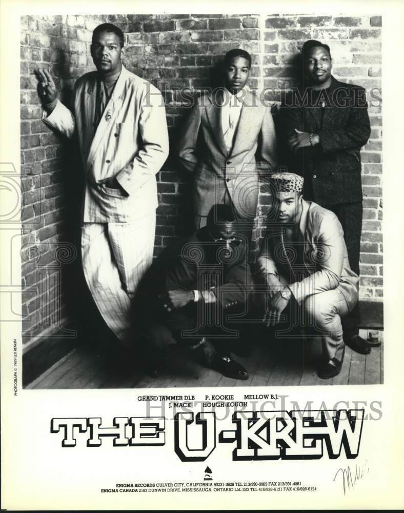 1989 Press Photo Members of the band The U-Krew - Historic Images