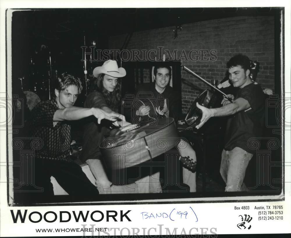 1999 Press Photo Musical Group, Woodwork - Historic Images