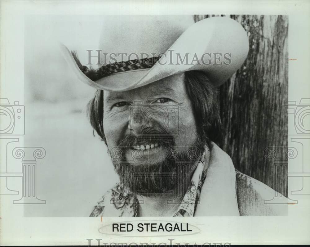 1979 Press Photo Red Steagall, American actor, musician, poet and performer. - Historic Images