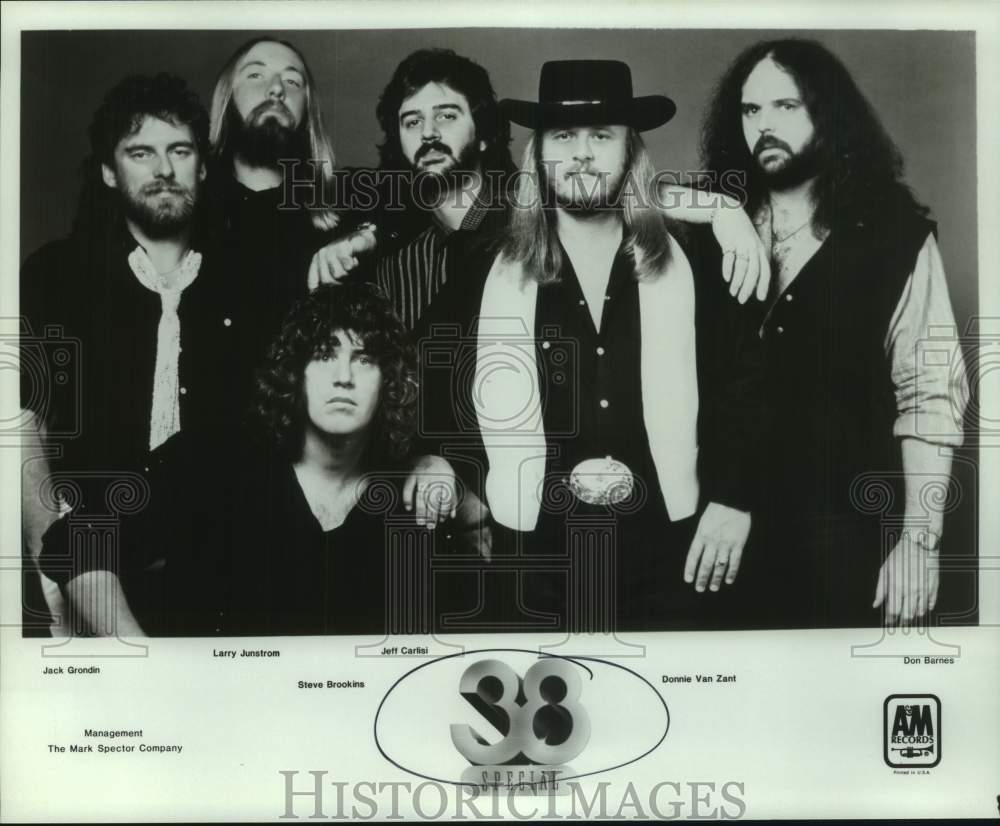 Press Photo Members of 38 Special, American southern rock band. - Historic Images
