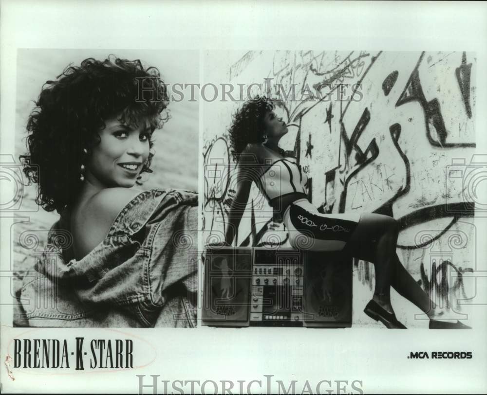 Press Photo Brenda K. Starr, pop and salsa music singer and songwriter. - Historic Images