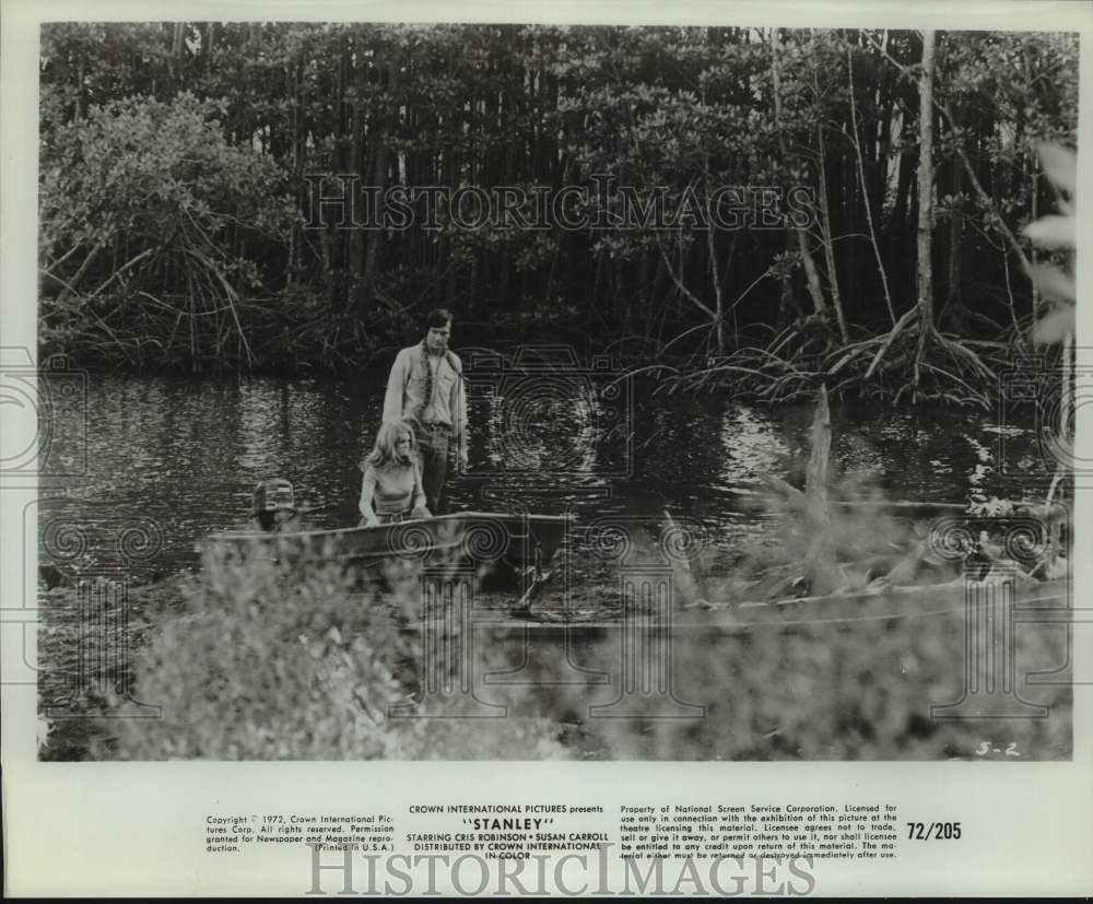 1972 Press Photo Chris Robinson and Susan Carroll star in Stanley. - Historic Images