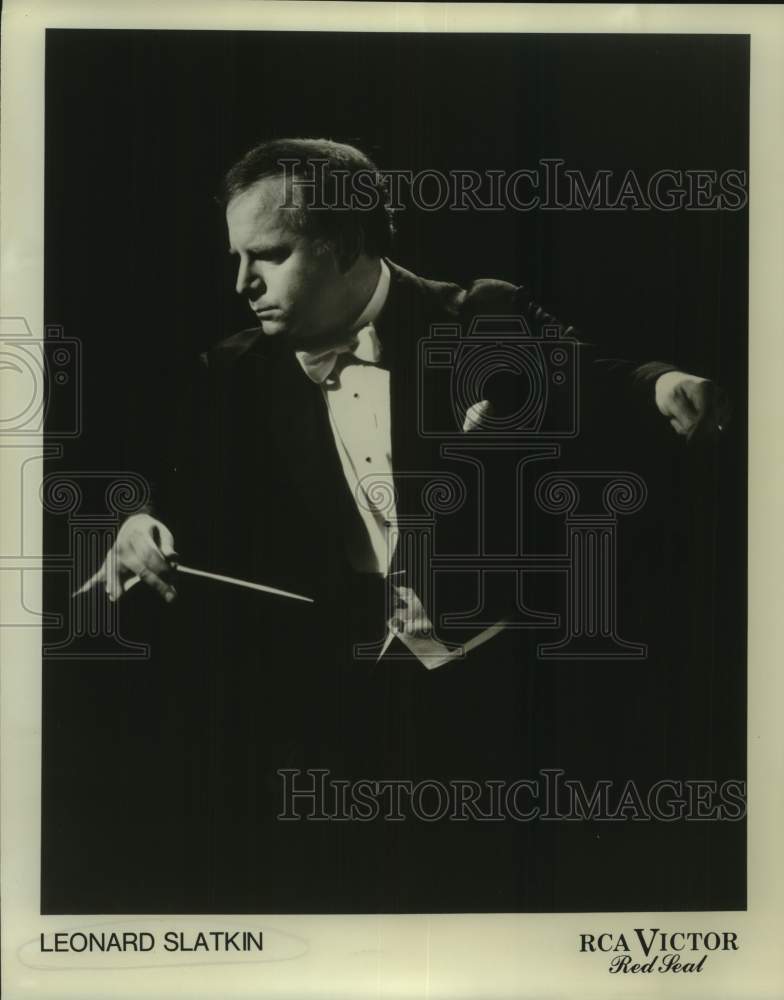 Leonard Slatkin, American conductor, composer and author. - Historic Images