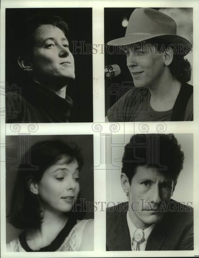 Press Photo Singers Michelle Shocked, Darden Smith, Nanci Griffith &amp; Lyle Lovett - Historic Images