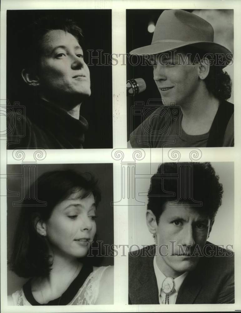 Press Photo Singers Michelle Shocked, Darden Smith, Nanci Griffith & Lyle Lovett - Historic Images