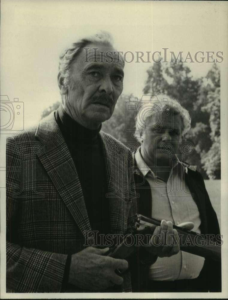 Press Photo Barry Sullivan and Charles Durning on Cannon, on NBC. - Historic Images