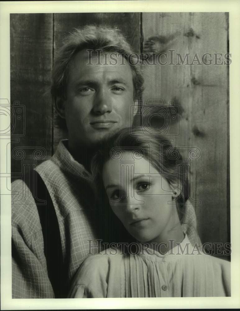 Press Photo Actor Scott Thomas & Actress Bonnie Bedelia Portray Pioneers - Historic Images