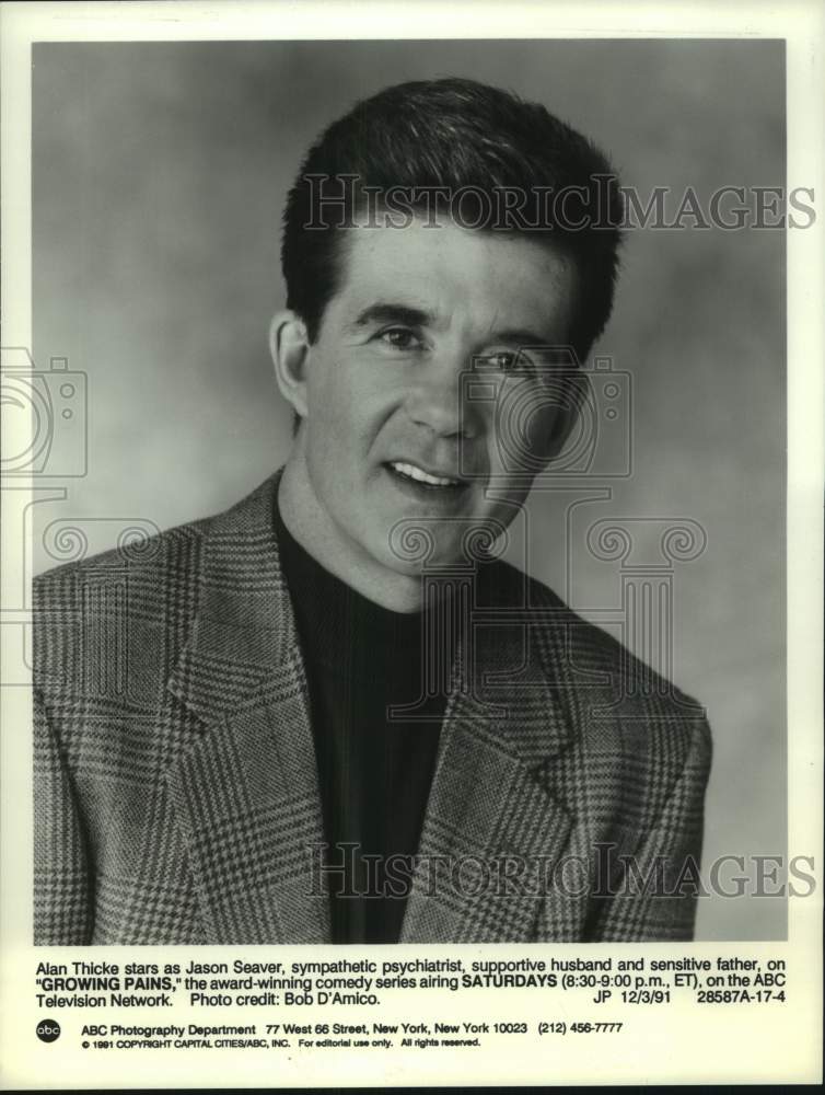 1991 Press Photo Actor Alan Thicke - Historic Images