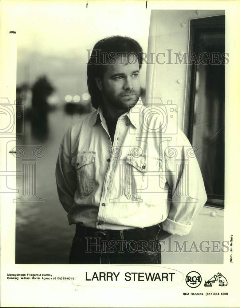 Press Photo Musician Larry Stewart - Historic Images