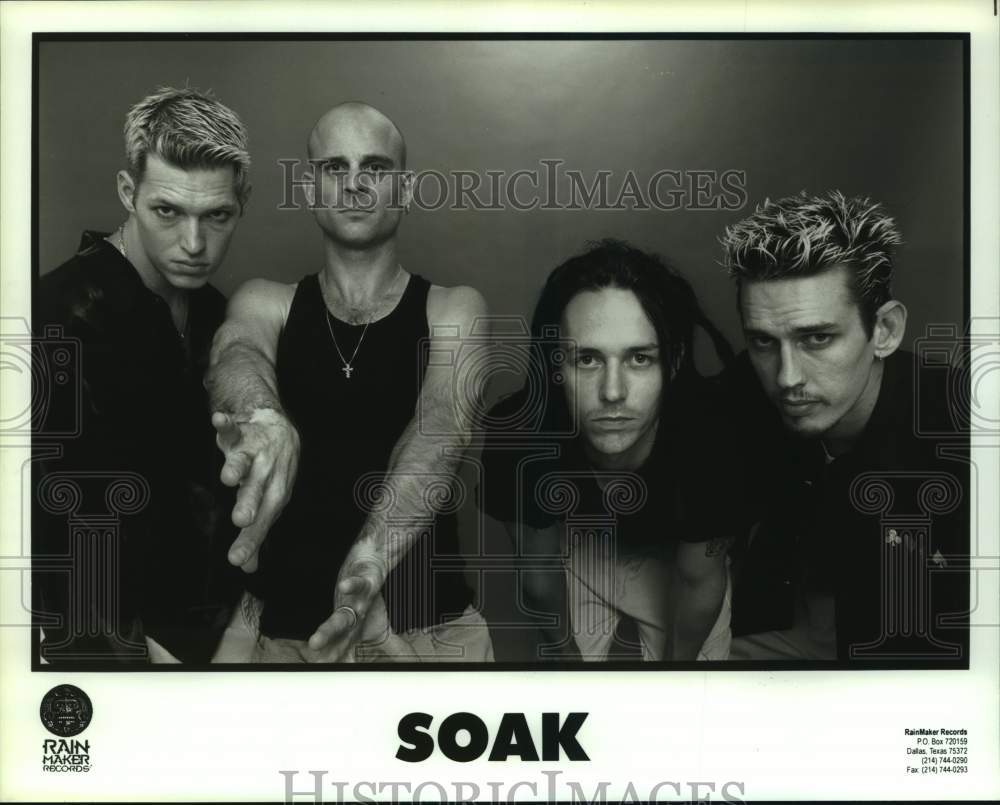 Members of Soak, hard rock band from Austin, Texas. - Historic Images