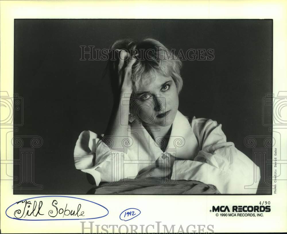 1990 Press Photo Musician Jill Sobule - Historic Images