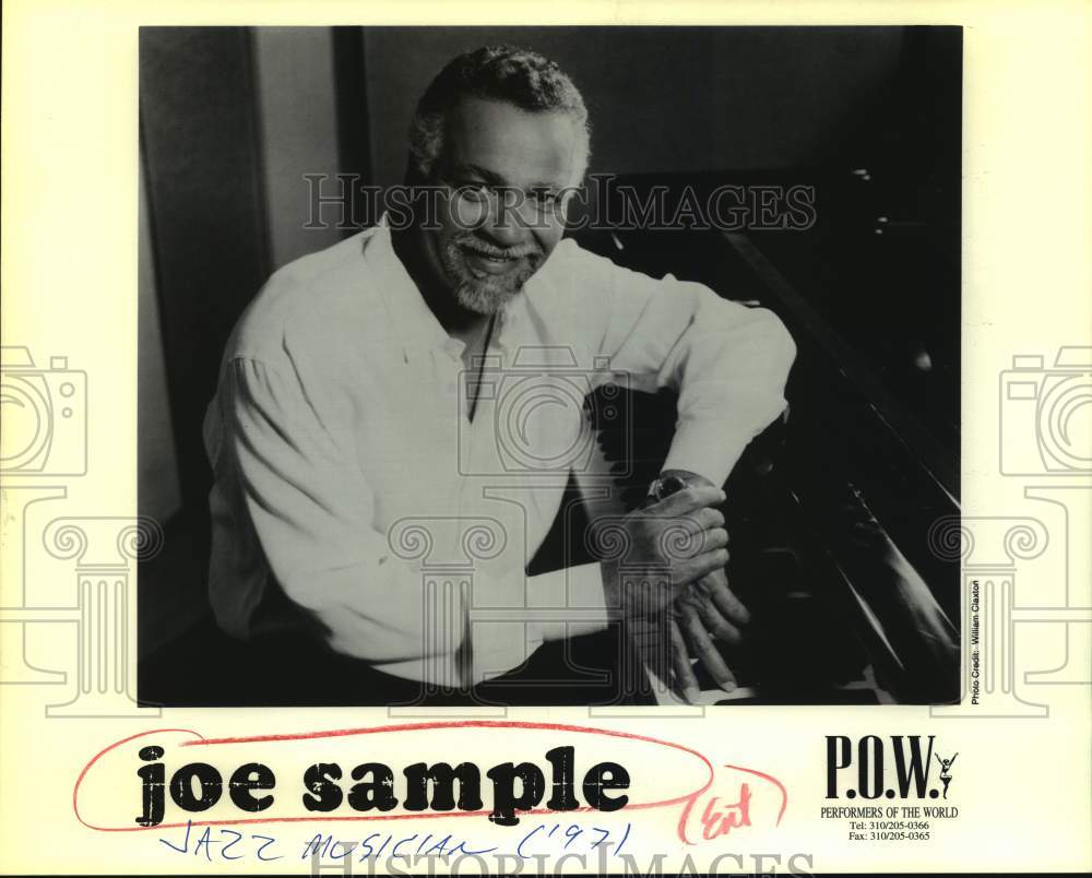 1997 Press Photo Joe Sample, jazz pianist, keyboard player and composer. - Historic Images