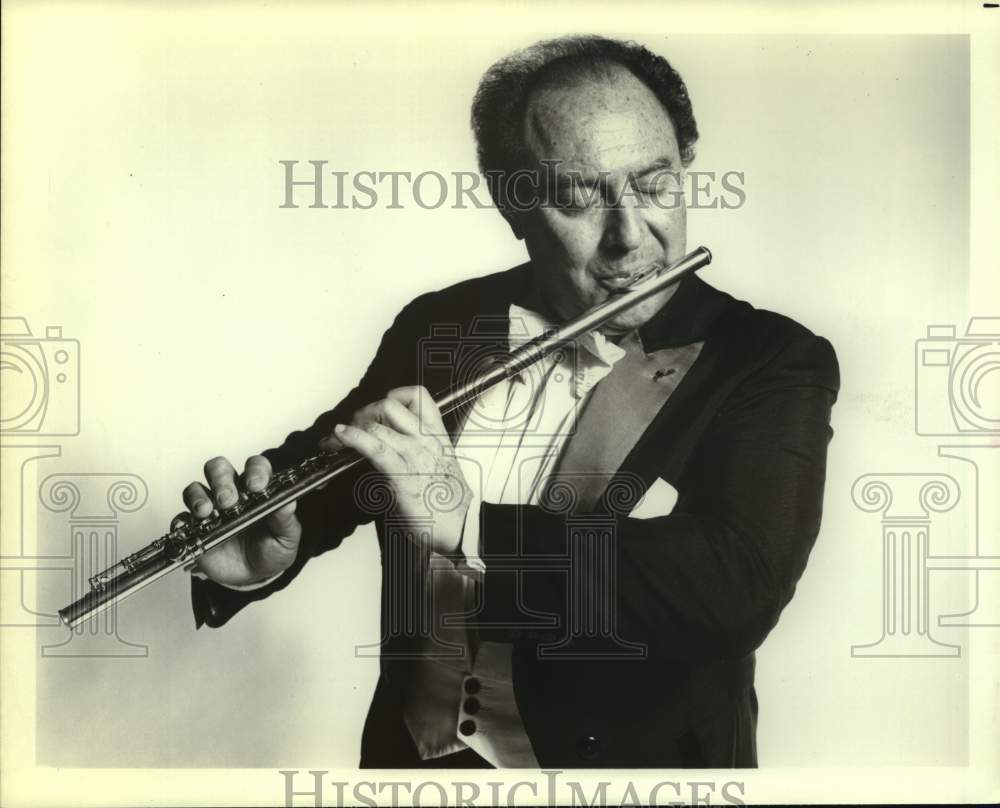 Press Photo Jean-Pierre Rampal, French flutist. - Historic Images