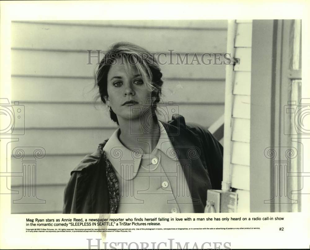 1993 Press Photo Meg Ryan in a scene from Sleepless in Seattle. - Historic Images