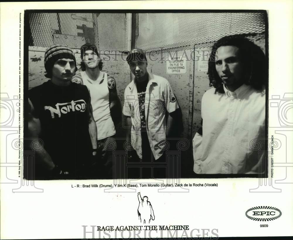 1999 Press Photo Music Group Rage Against The Machine - Historic Images