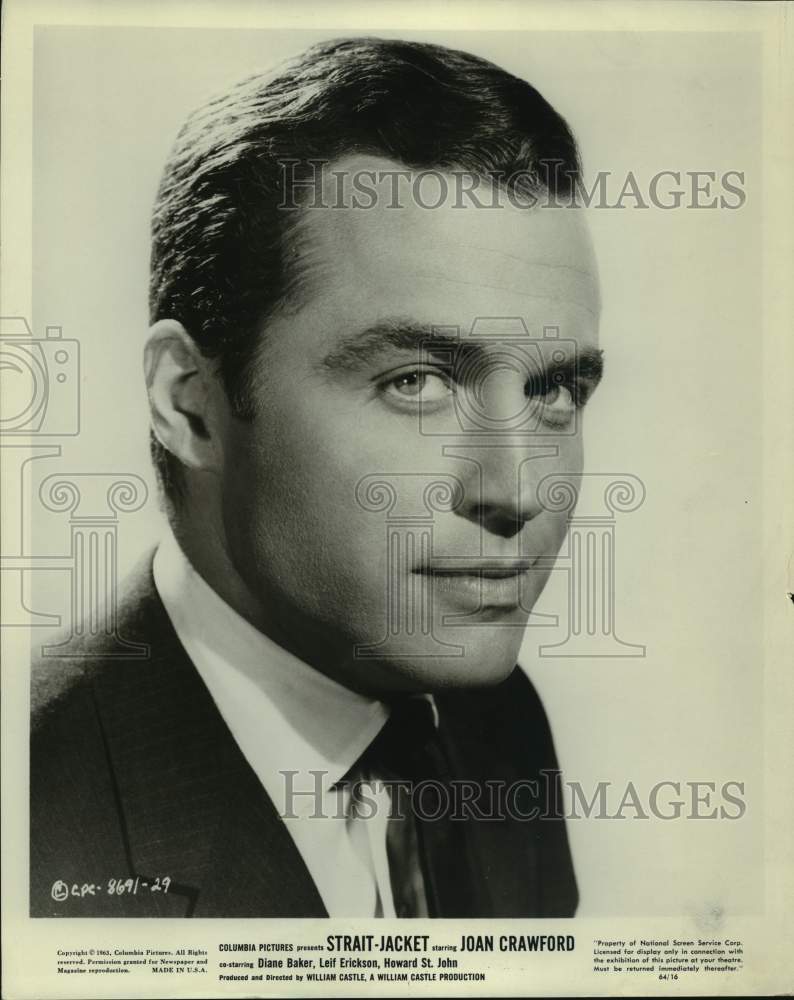 1963 Press Photo Actor Howard St. John - Historic Images